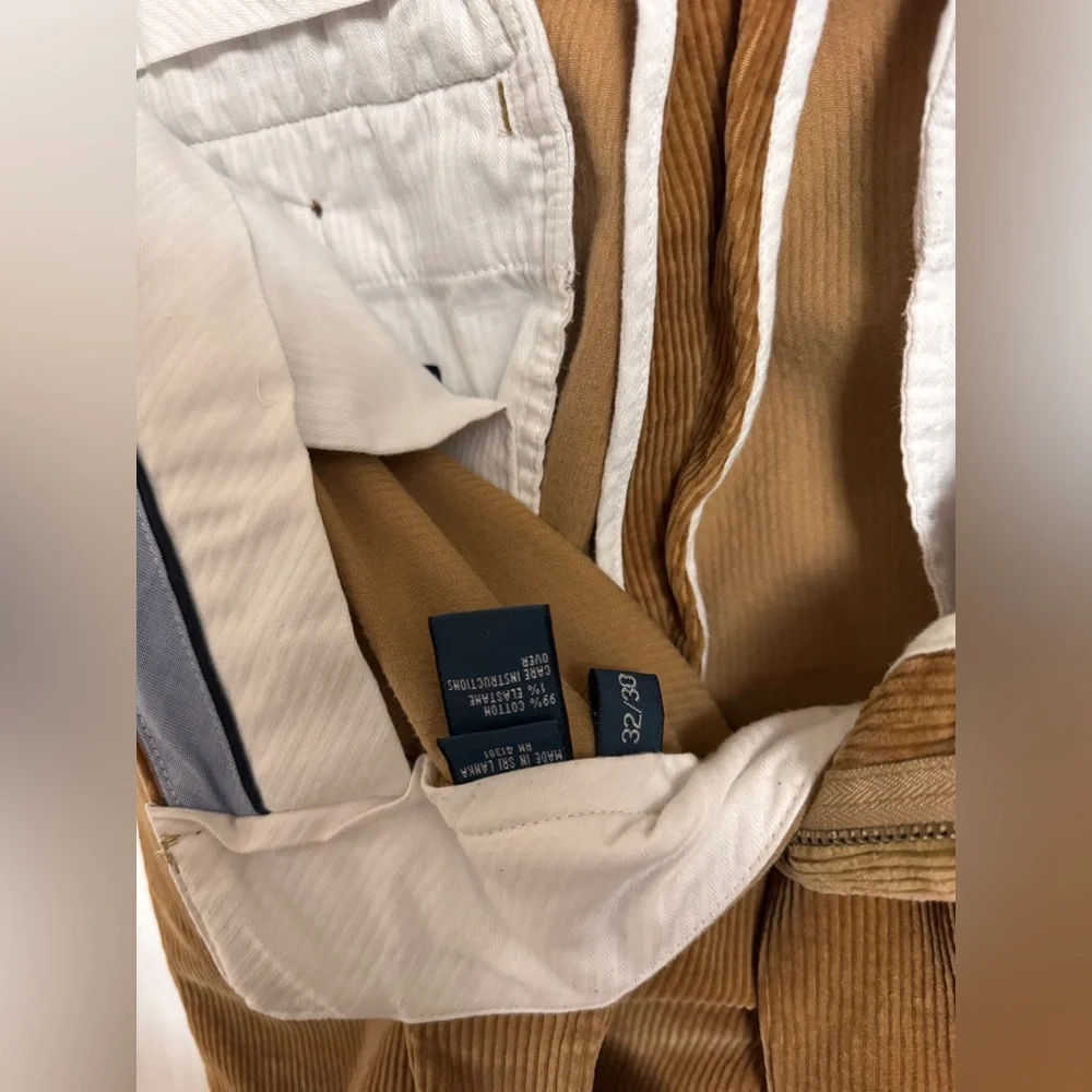 Polo Ralph Lauren Bedford Straight Fit Corduroy Pants in Golden Brown Size 32x30